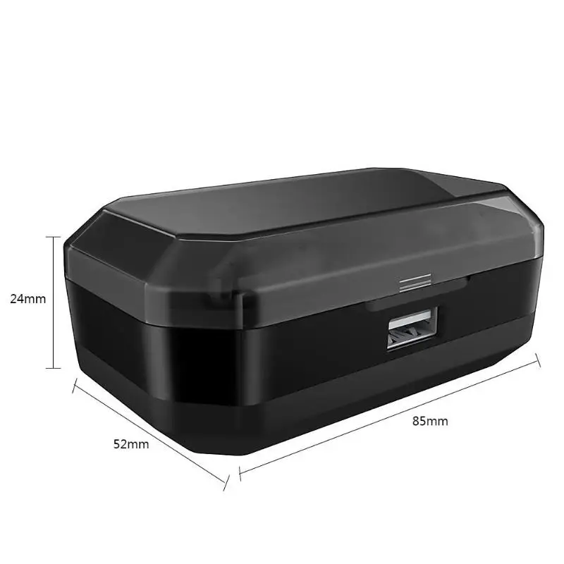 TWS T9 Bluetooth V5.0 наушники стерео двойной микрофон спортивные водонепроницаемые наушники наиболее подходят для человека Cochlear структура - Цвет: a