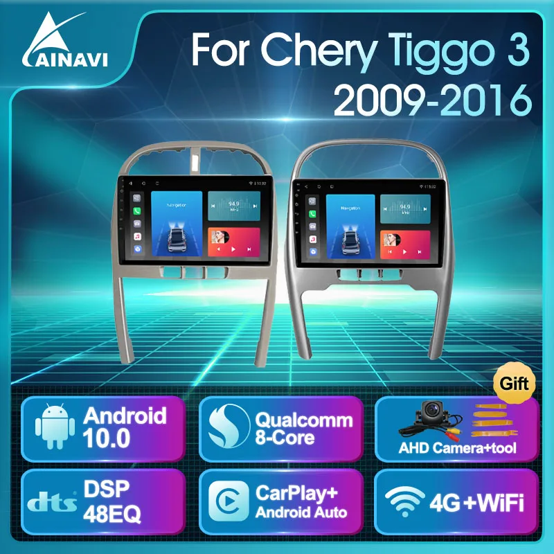 Автомобильный радиоприемник Android 2009 QLED экран для Chery Tiggo 3 2016- автомобильный стерео
