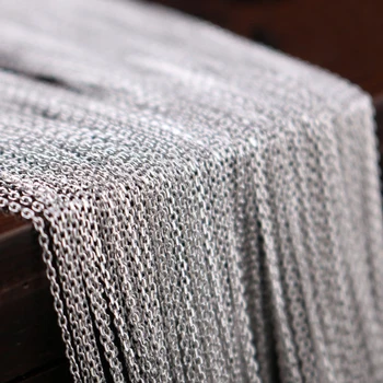 

Link In Gold Chain Necklace for Men Women Curb Chain Necklace 45-55cm Fashion Fit Pendant friendship bracelets Jewelry