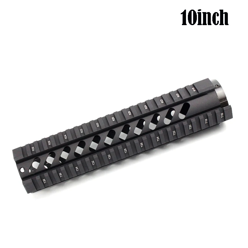 Totrait тактический сверхмощный 4,7, 10,12, 15 дюймов свободный поплавок Quad Rail Handguard.223/5,56 Пикатинни система для AR-15 M16 M4 - Цвет: 10inch