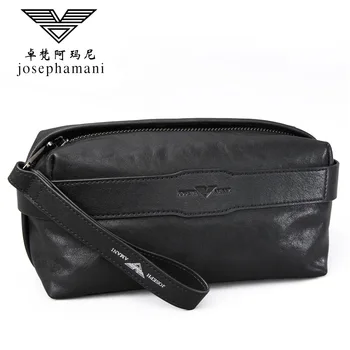 

genuine leather soft wallet new Large capacity Clutch Head layer cowhide men wallet high-end JOSEPHAMANI brand portfel