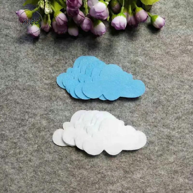 XICC Smile Face Sun Clound Children Room DIY Wall Stickers Felt Non-woven Moon Craft Kids Kindergarten School Handwork Doll Gift