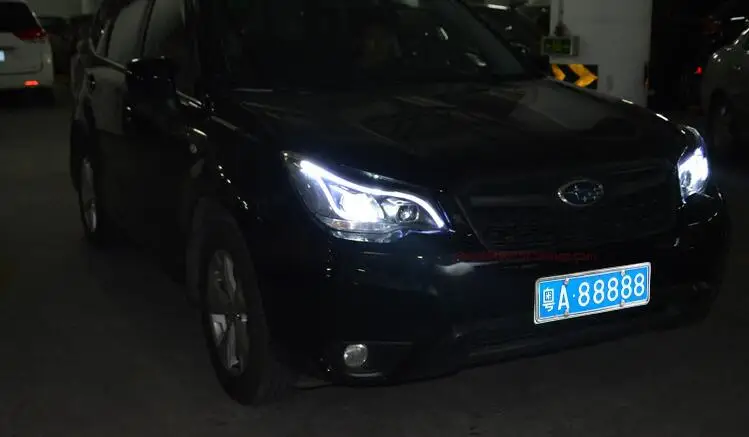 Автомобильный Стайлинг Головной фонарь для Subaru Forester фары 2013- светодиодный фары DRL H7 D2H Hid вариант Ангел глаз би ксенон луч