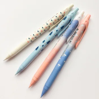 

4 pcs/lot Gradient Mechanical Pencil Cute Student Automatic Pen For Kid School Office Supply Escolar Papelaria