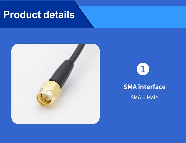 Водонепроницаемый 5dBi GSM антенна длинный диапазон Omni патч-панель SMA разъем GPRS антенна для связи с кабелем 5 м