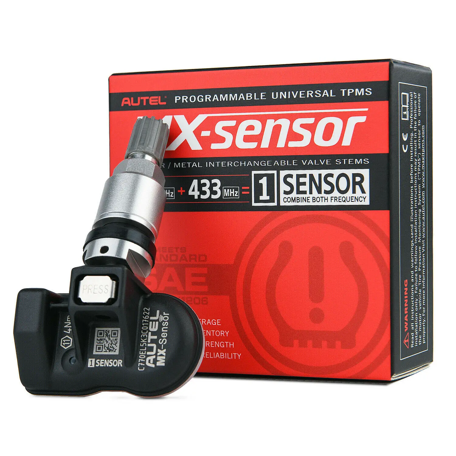 Датчик Autel TPMS MX 315 МГц 433 датчик 2 в 1 клон Программируемый s для TS501 TS508 давления