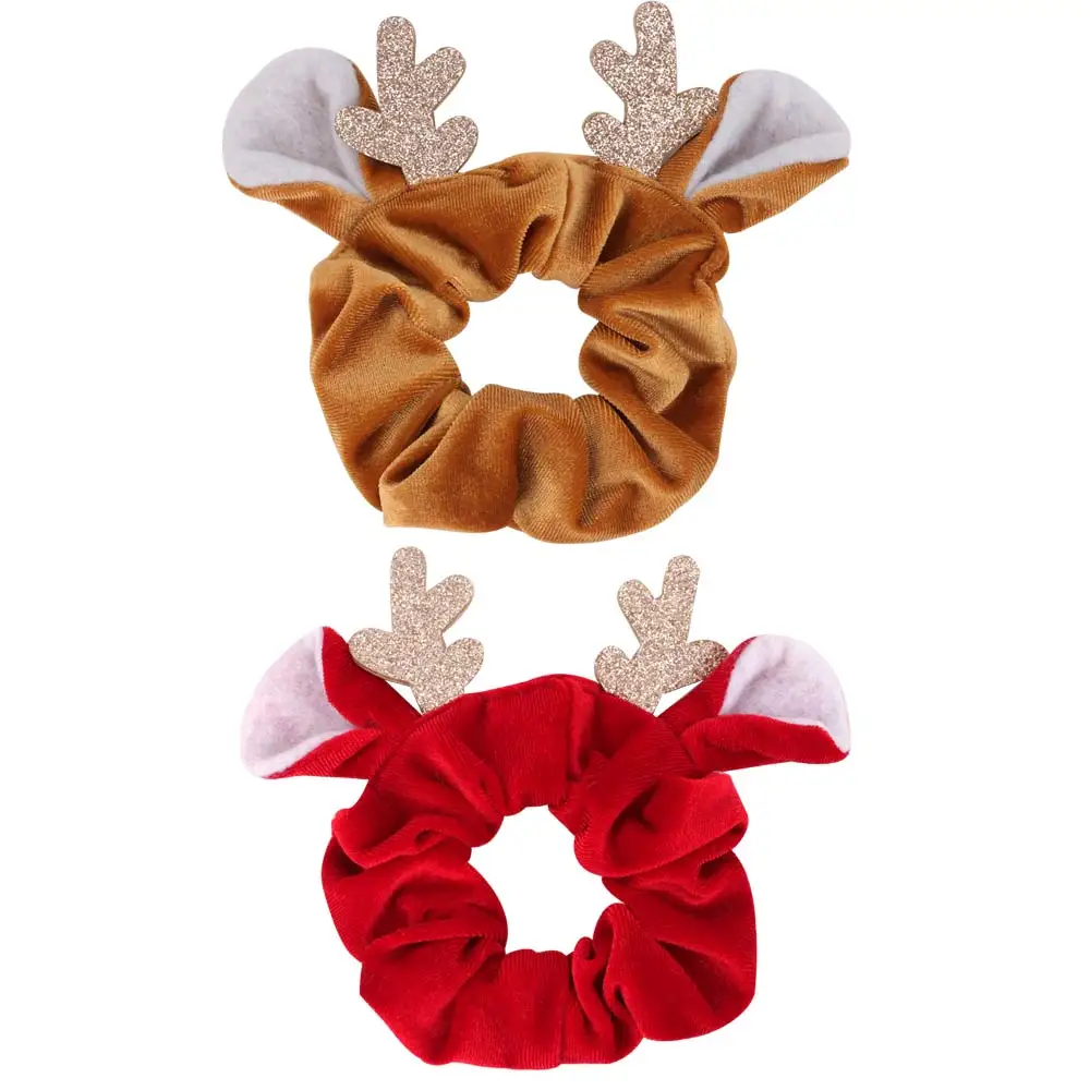 

4inch Hair Rope For Girls Christmas elk Scrunchies Women Elastic Hair Bands Ponytail Holder Headwear Fashion Hair Accessories