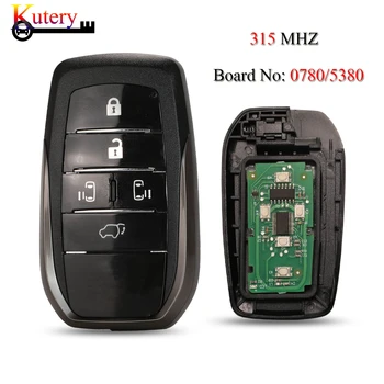 

Kutery Keyless-Go Remote Car Key For Toyota Previa Alphard 5 Buttons ASK 315MHZ ID71 Chip Board No: 0780/5380