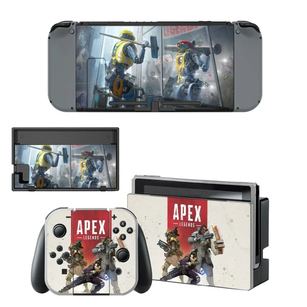 Apex Legends наклейка на кожу для nintendo Switch консоль и контроллер для NS Защитная крышка Joy-con Switch наклейка на кожу