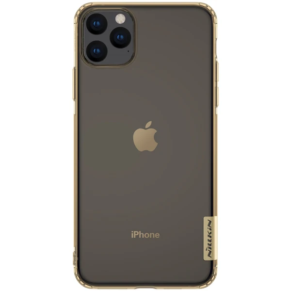 Для iPhone 11 Pro Max чехол для iPhone 11 XI задняя крышка NILLKIN Ультратонкий Прозрачный мягкий силиконовый чехол для телефона Capa для iPhone 11Pro Max - Цвет: Transparent Gold
