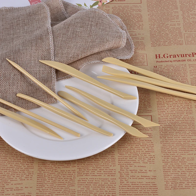 Pottery tools modeling tools 10Pcs/Set Pottery Clay Sculpting Polymer Modeling Carving Tools DIY Craft Kit 15.8cm