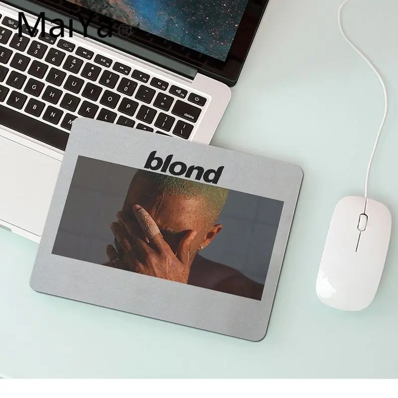 No Lock Edge18x22cm MaiYaCa Одежда высшего качества Рисунок Frank Ocean блондинка высокие Скорость коврик для мыши с изображением Размеры для 18x22 см 25x29 см резино - Цвет: No Lock Edge18x22cm