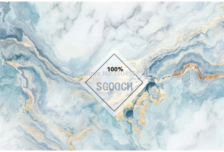 Description Picture 6 of itemCustom Photo Wallpaper 3D Blue Marble Luxury Home Decor Murals Living Room TV Sofa Bedroom Background Wall Painting 3D Wallpaper