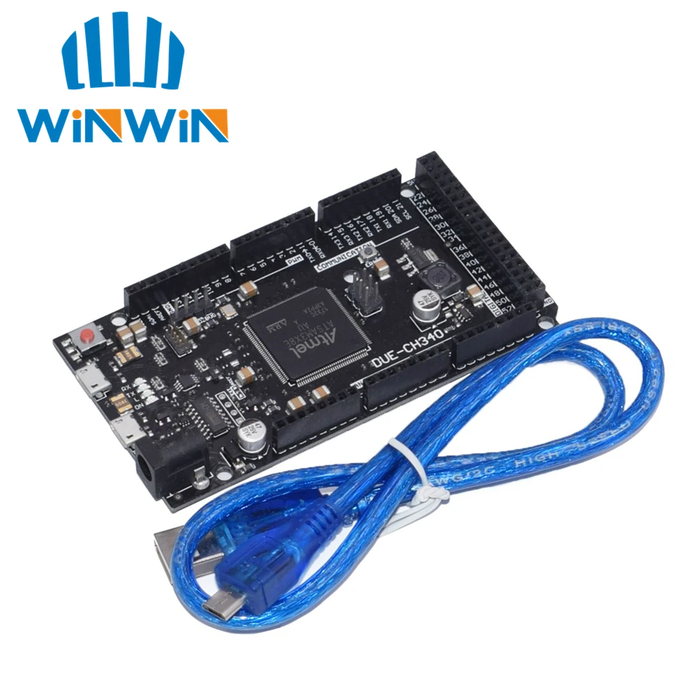

5sets 5pcs Due R3 Board DUE CH340 ATSAM3X8E ARM Main Control Board with 50CM USB Cable