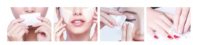 1000Pcs Box-packed Cotton Pads Makeup Cotton Wipes Soft Makeup Remover Pads Facial Cleansing Paper Wipe Skin Care Remover