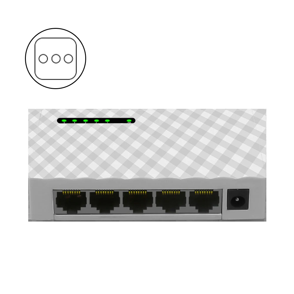 Мини 5 портовый 4 сторонний Настольный гигабитный коммутатор/сетевой коммутатор