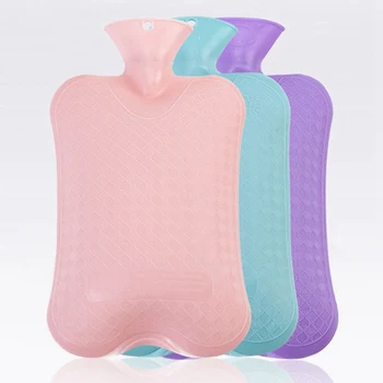 

1L/2L Thick Hot Water Bottles Winter Warm Water Injection Bottle Hand Warmer Girls Hand Feet Hot Water Bag Reusable Hand Warmer