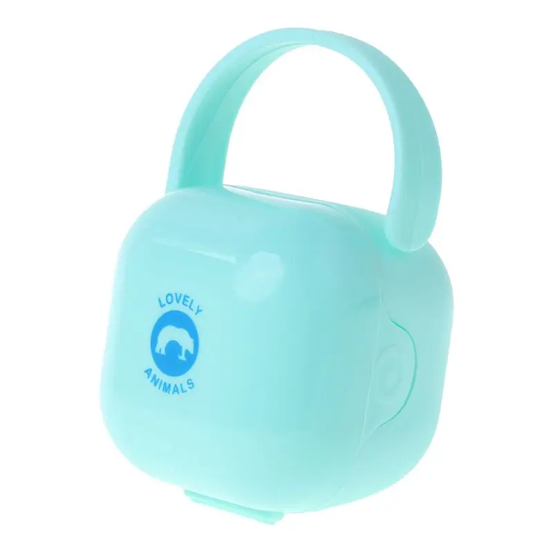 

Baby Pacifier Box Storage Case Handle Newborn Soother Container Portable Clean Travel Holder Kids Children Dust Proof QX2D