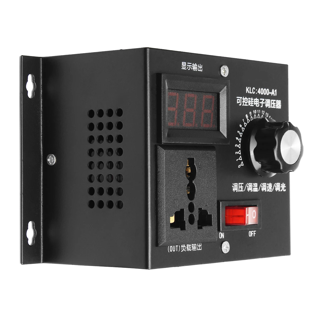 

220V 4000W Variable Voltage Controller For Fan Speed Motor Control Dimmer Speed Temperature Voltage Adjustment