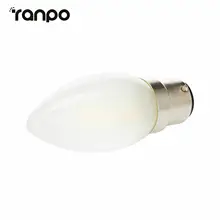 

AC 220v-240V Dimmable LED 2W 4W 6W B22 Bayonet LED Candle Lights C35 220V Lamp Glass Cover COB Filament Bulb Warm / Cool White
