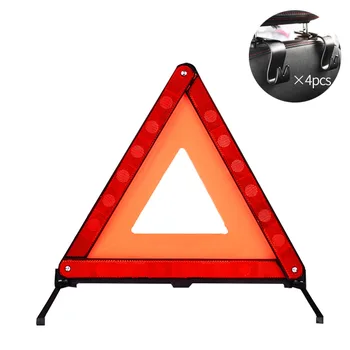 

Car Tripod Warning Sign Vehicle Safety Emergency Supplies Reflective Fault Folding Parking Tripod Set Reflective Accessories