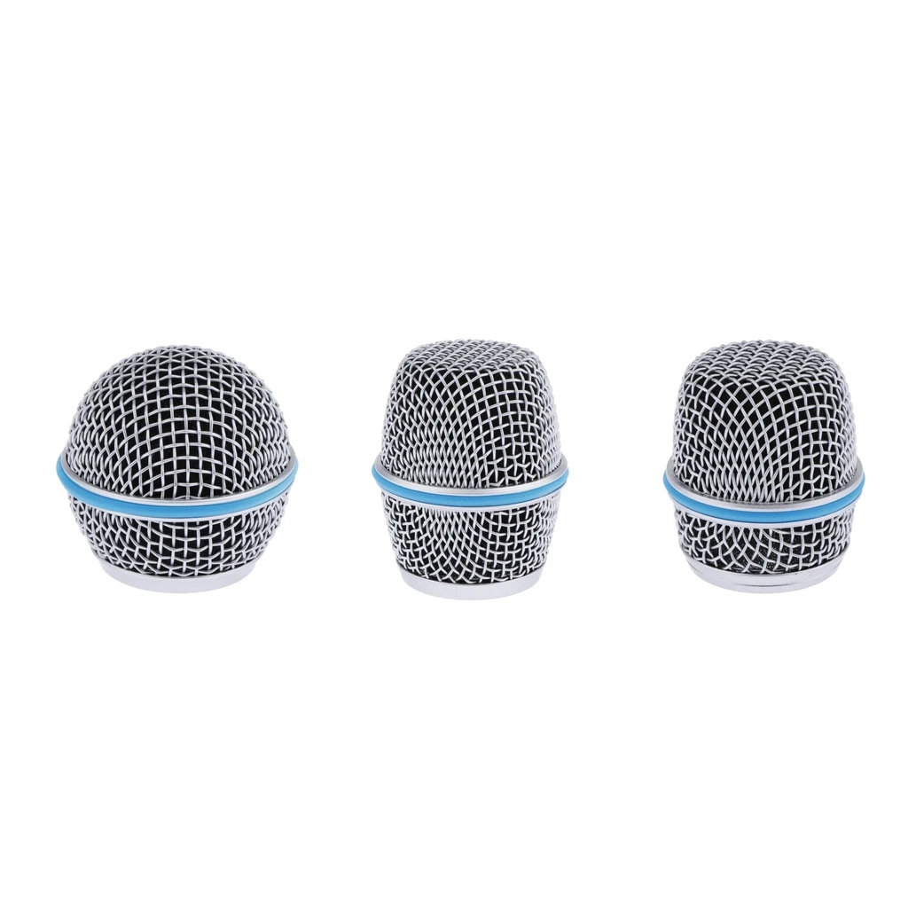Replacement Microphone Ball Head Mesh Grill Head Microphone Grille DIY Parts for Shure Beta 57A 58A for microphone grille