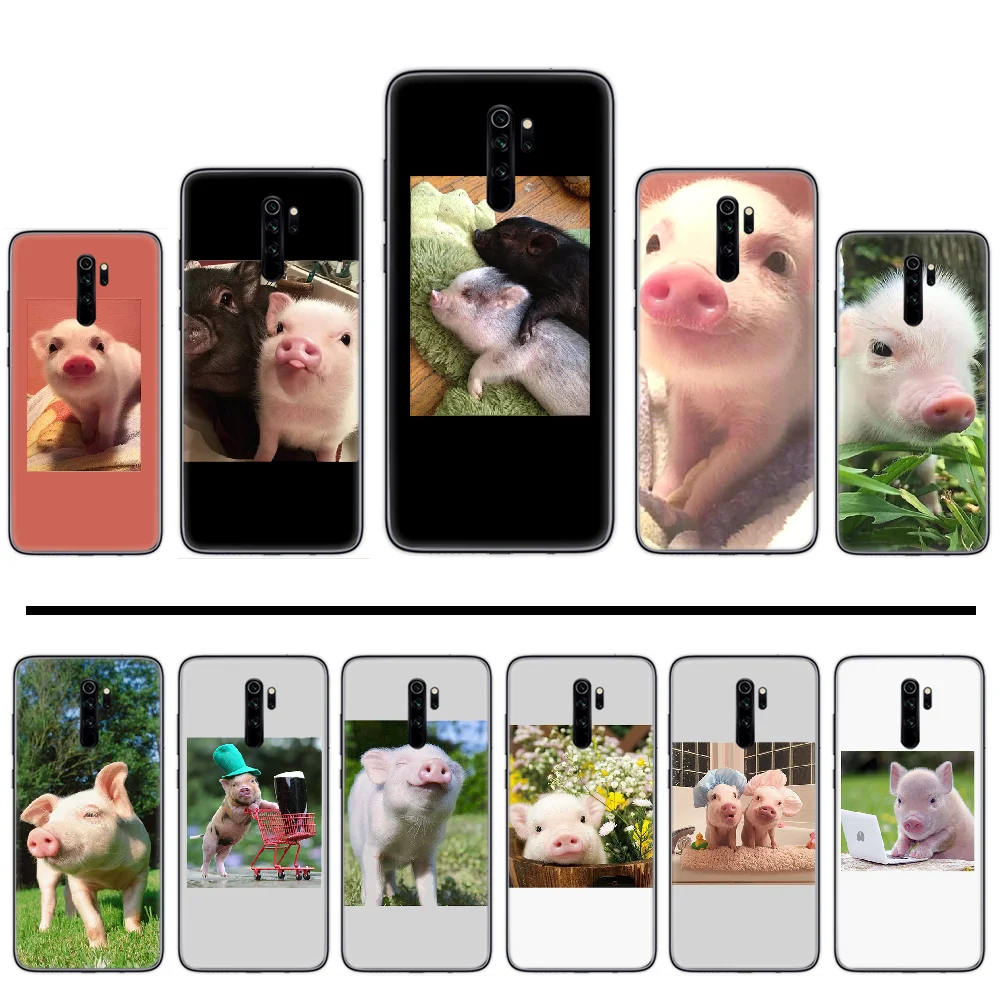 Animal cute pig Luxury Unique Design Phone Cover For Xiaomi Redmi Note 4 4x 5 6 7 8 pro S2 PLUS 6A PRO | Мобильные телефоны и