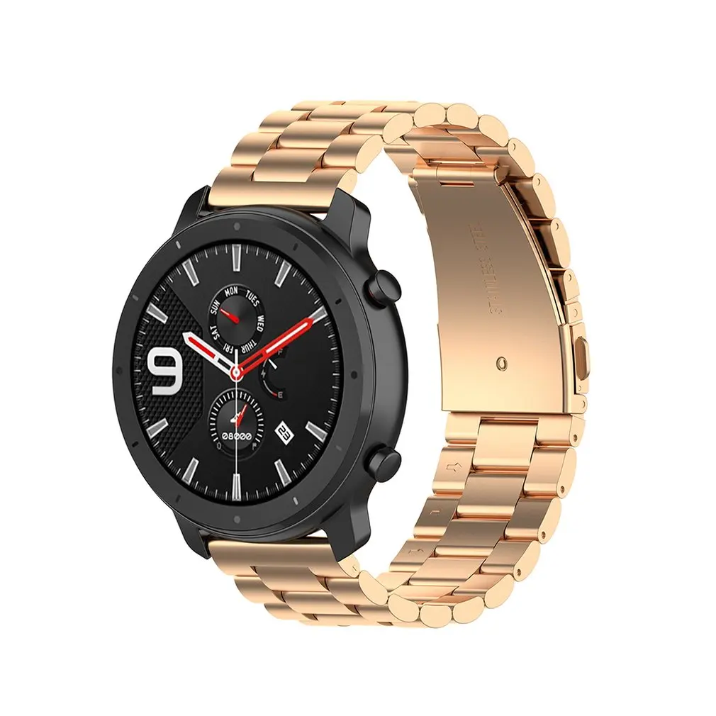 Стальной ремешок для Xiaomi Huami Amazfit GTR 47 мм браслет на запястье для Huami Amazfit Bip BIT Молодежный ремешок для часов