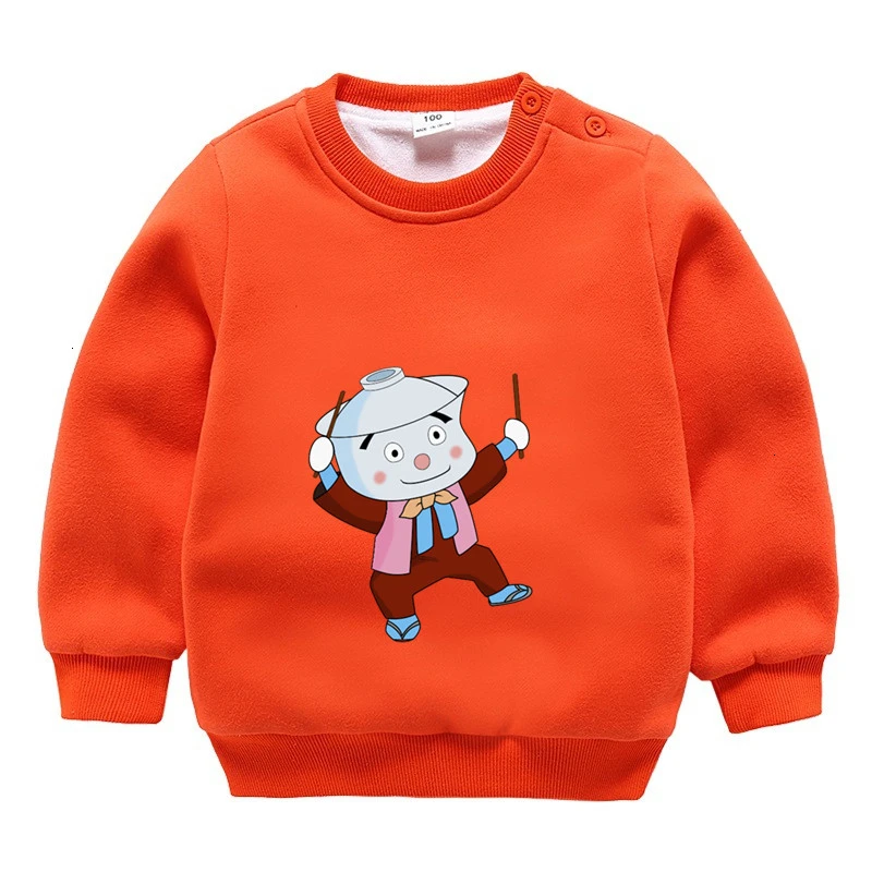 От 3 до 9 лет аниме Anpanman плюс бархатный свитер для мальчиков и девочек смешной Сращивание Цвет ребенок o-образным вырезом Топы Дети мультфильм ребенок