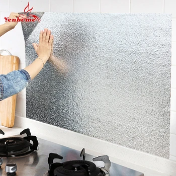 

New Kitchen Decor Waterproof Wall Sticker Vinyl PVC Mosaic Tiles Self adhesive Wallpaper Anti Oil Stickers DIY Home Decor Decal