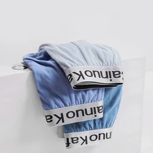 

Heavywood Men's Panties 4Pcs Underwear Winter Knitted Briefs Cotton Man Panties Breathable U Convex Underpants Large Size Briefs