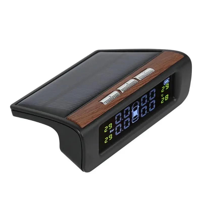 AN-06 умный автомобиль TPMS система контроля давления в шинах солнечной энергии цифровой ЖК-дисплей автоматическая система охранной сигнализации s шины