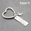Letter A-Z Key Chain Drive Safe I Need You Here With Me Keychain Jewelry Engraved Bike Star Keyring Llaveros Father's Day Gift ► Photo 3/4