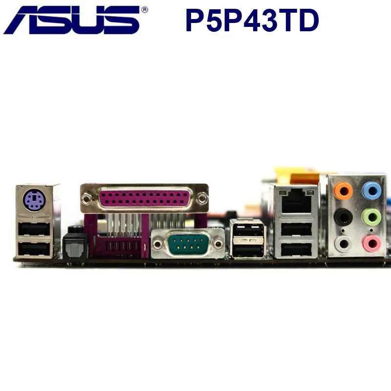 ASUS P5P43TD оригинальная настольная материнская плата LGA 775 DR3 16GB Cpu Core 2 SATA II USB2.0 LGA775 оригинальная материнская плата Asus P5P43TD