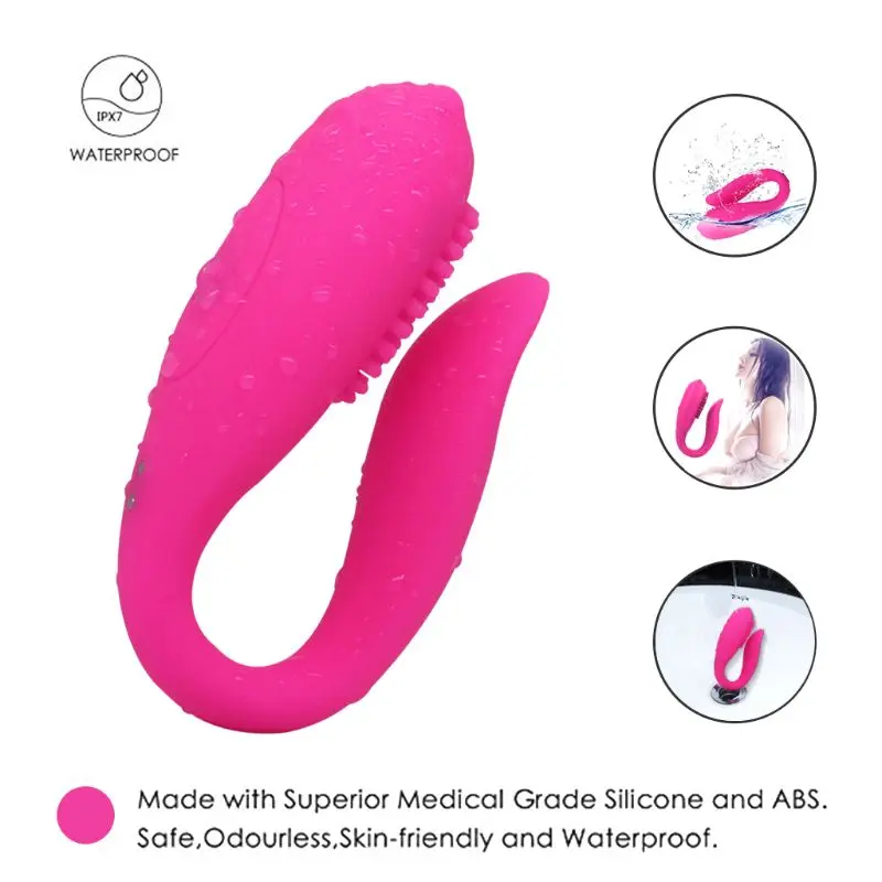  Women G-Spot Vibrator Clitoris Stimulation Dual Motor with 12 Vibration Patterns Rechargeable Brush