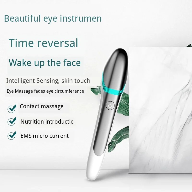 

RF Eye Bag Remover Microcurrent Massager For Face Wrinkle Removal Skin Tightening EMS Vibration Eye Massager High Frequency USB