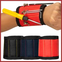 Sac à outils en forme de bracelet magnétique, solide, portable, pour vis, écrou, boulon, perceuse, kit de réparation, organisateur de rangement