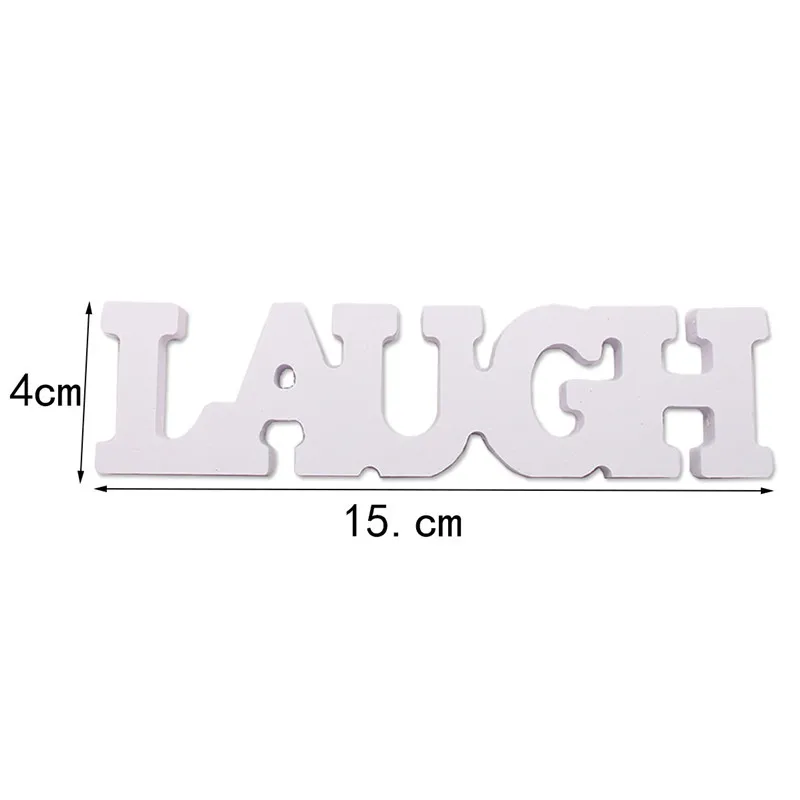 TE03-LAUGH 1 шт. деревянные украшения Любовь юбилей Свадьба День святого Валентина День матери резьба по дереву DIY шикарные ремесла вечерние принадлежности для свадьбы - Цвет: TE03-LAUGH
