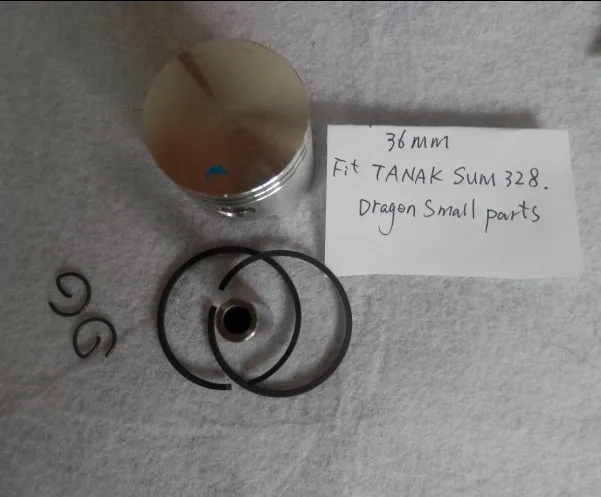 

SUM328 PISTON ASSEMBLY 36mm FOR TANAKA BG328 T328 CYLINDER KIT 2 STROKE BRUSH CUTTER ZYLINDER ASSY KOLBEN W/ RING SET PIN CLIPS