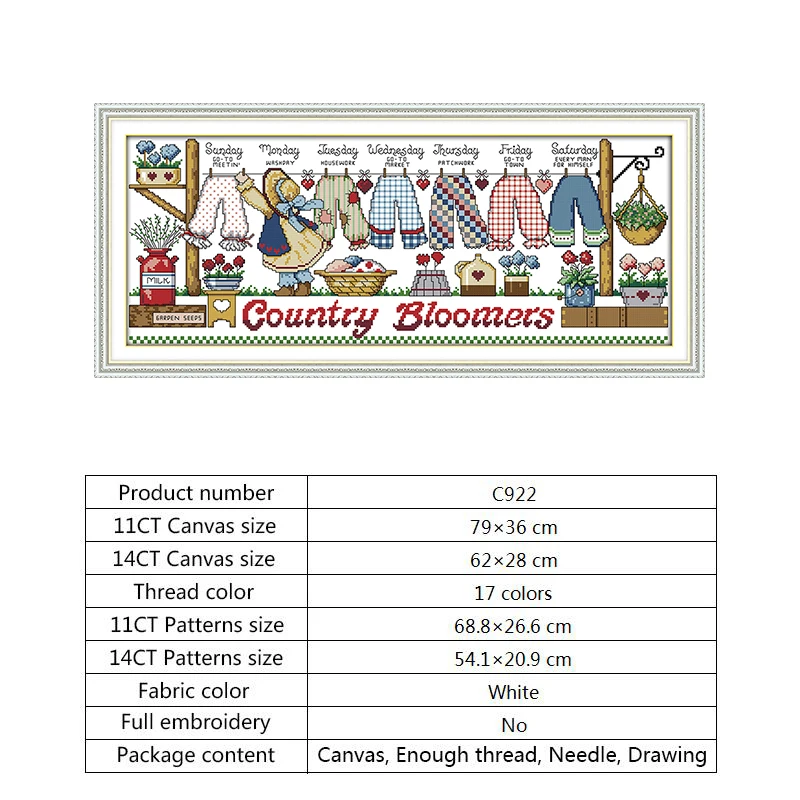 Cross stitch C922 Швейная машина Добро пожаловать карты штампованные наборы для вышивки крестом 14ct 11ct Счетный принт на холсте DMC DIY Набор для рукоделия вышивка нить - Цвет: Cross stitch C922