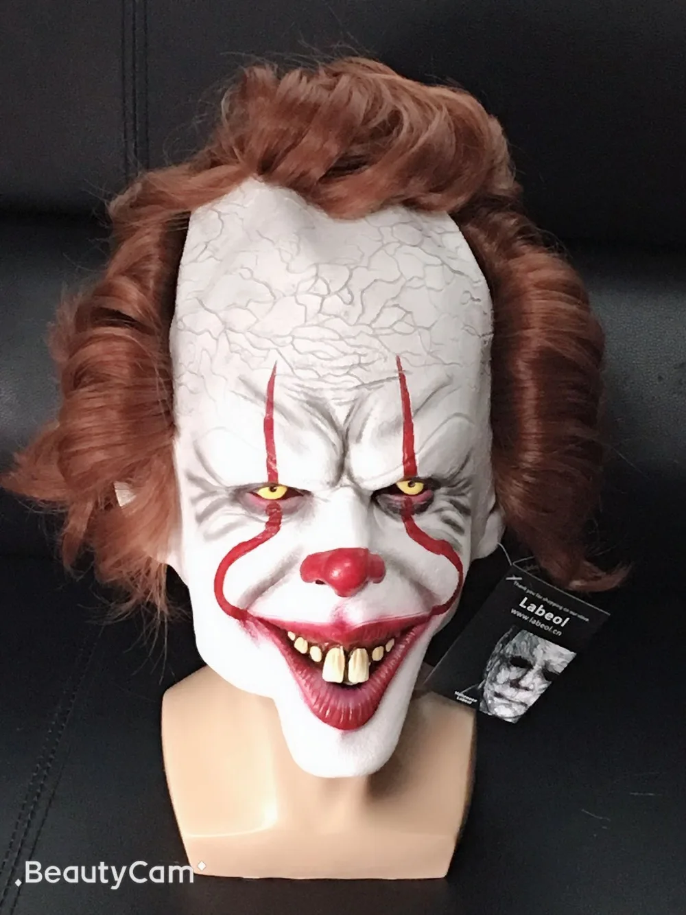 Светодиодный Pennywise страшный клоун Джокер маска страшная Маска Клоун для косплея вечерние маски реквизит Стивен Кинг это Маска Клоун для косплея Вечерние