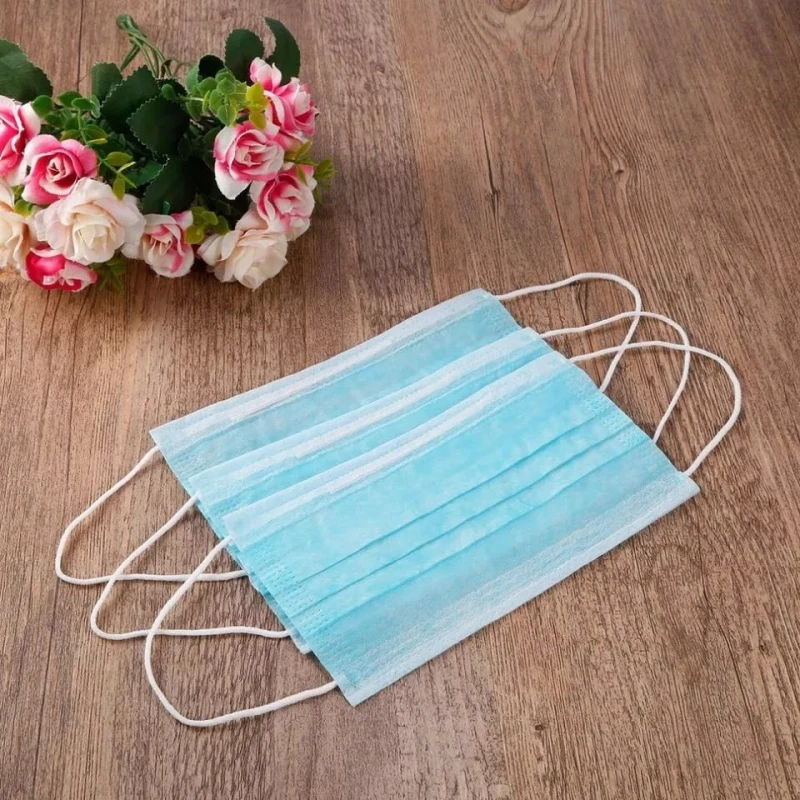 

Fast delivery of 3 layers of dust masks, 50 pieces of disposable non-woven fusible masks, disposable dust dust filter masks