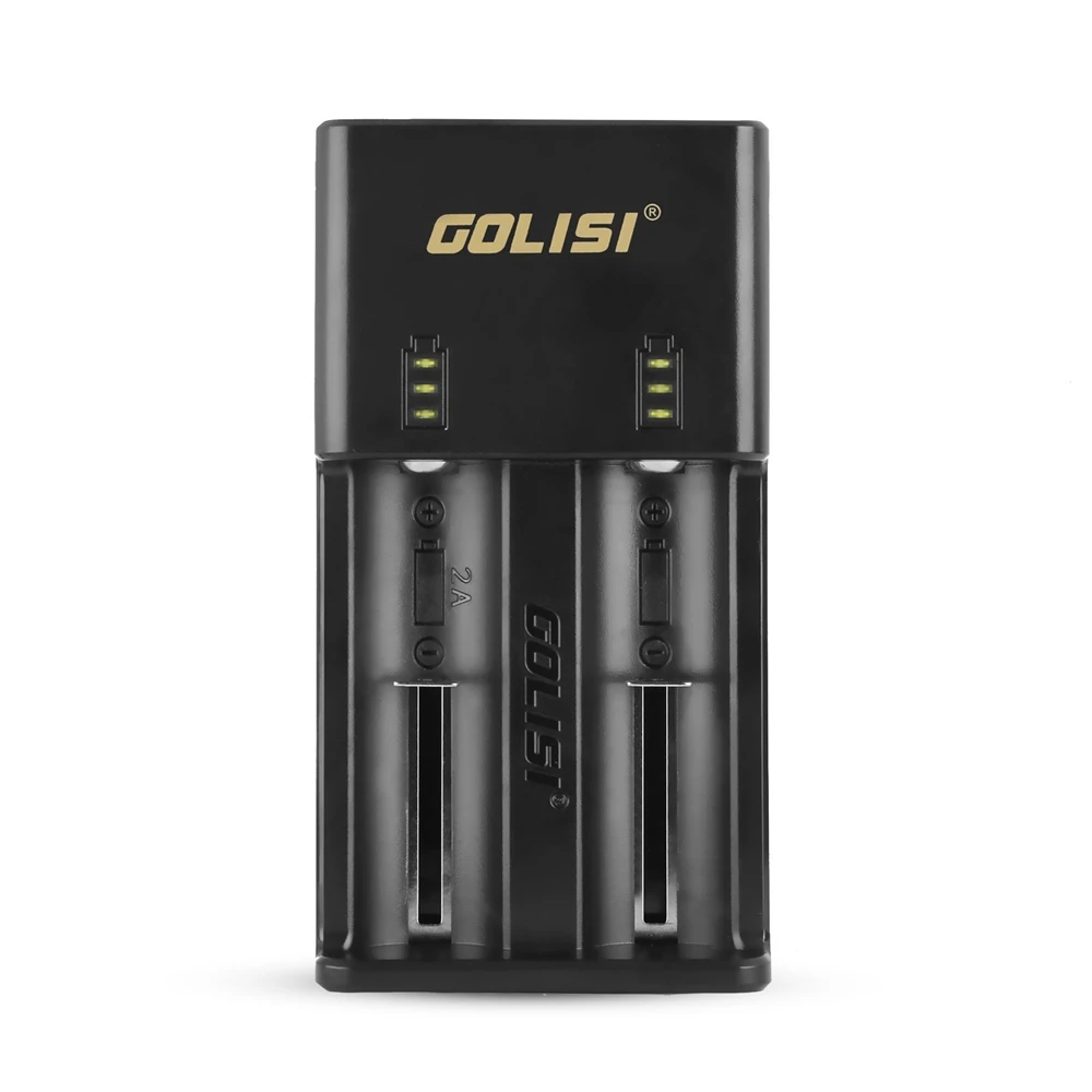 Golisi 2 шт. S43 IMR 26650 4300 мАч 40A E-CIG аккумуляторная батарея VAPE с goliisi O2 интеллектуальное зарядное устройство 2A Быстрая зарядка