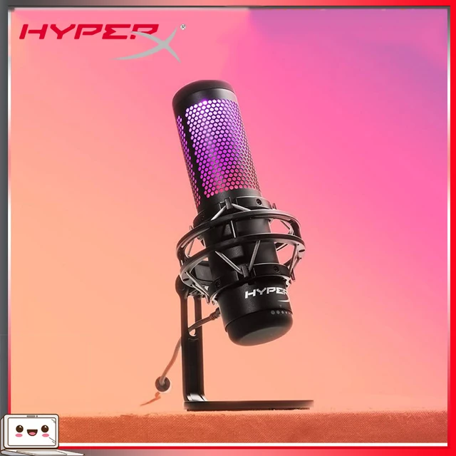 Original Hyperx Quadcast S Professionnel Rgb Usb Condenser Microphone For  Pc Ps4 Mac And Discord Teamspeak Youtube Xsplit Obs - Microphones -  AliExpress