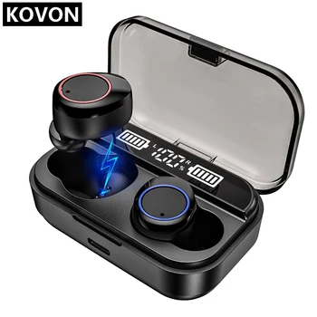 

Q7 TWS True Wireless Earbuds Stereo Sound Bluetooth Earphones Binaural Call with 1000mah Charging Case LED Display