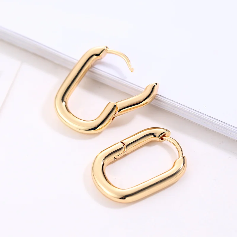 2021 Fashion Vintage Stud Earrings For Women Exquisite Statement Geometric Gold Earrings Wedding Jewelry - Image 4