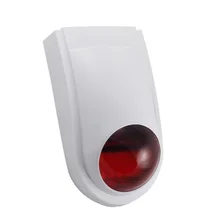 MULO – sirène stroboscopique sans fil avec capteur de mouvement, alarme sonore extérieure, DC 12V, hôte d'alarme pour maison et entrepôt, PE516
