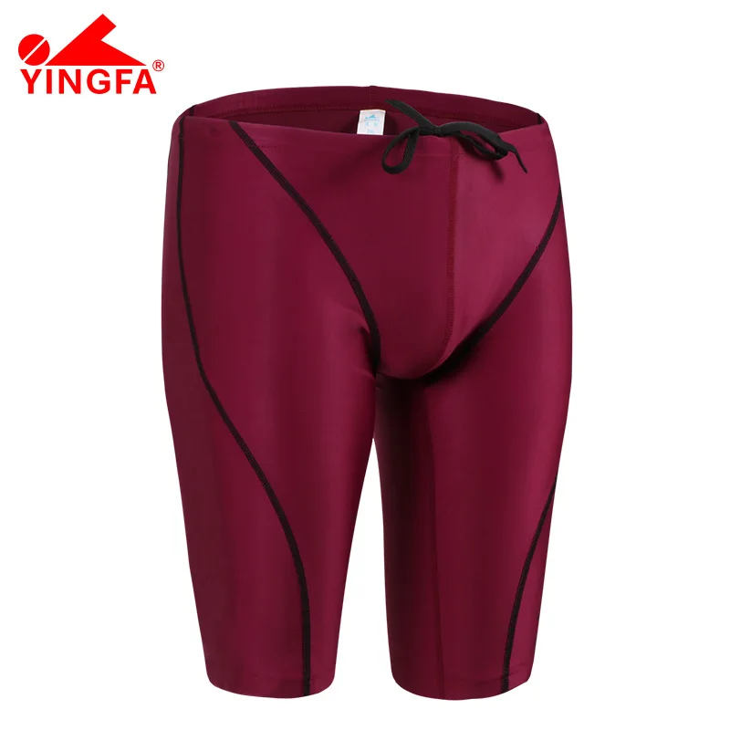 Men Swimming Trunks Yingfa Men Swimwear Fina Approved Competion Swimsuits Waterproof Chlorine Resistant Boys Swimming Pants