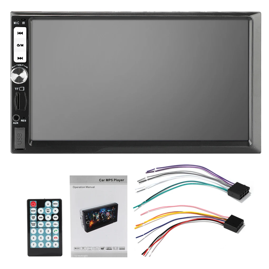 

7inch 2 DIN Car Radio Stereo Player Touchable Bluetooth MP5 Player +Phone Link Handsfree FM Radio