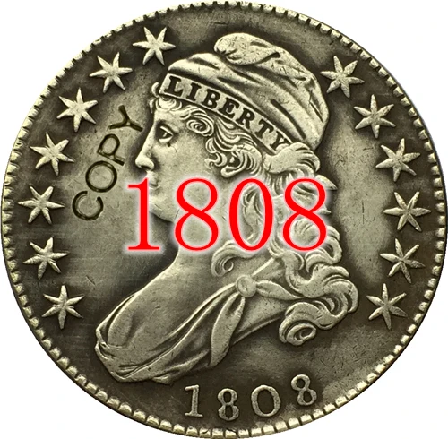 США (1807-1836) 27 монет закрытый бюст с надписью | Дом и сад